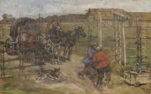 Arrival by Apollinarii Mikhailovich Vasnetsov