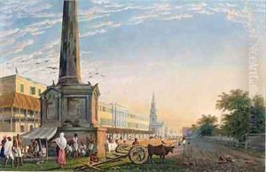 View of Writers Buildings from the Monument at the West End by Fraser, James Baillie