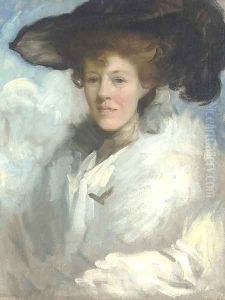 Portrait of the artist's wife, later Dame Katherine Furse by Charles Wellington Furse