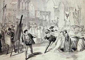 Scene from Moro the painter of Antwerp by David Henry Friston