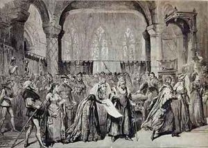 Scene from The Canterbury Pilgrims by David Henry Friston