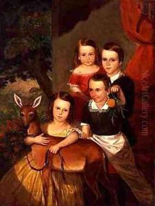 Portrait of the Jones Children of Galveston by Thomas Flintoff