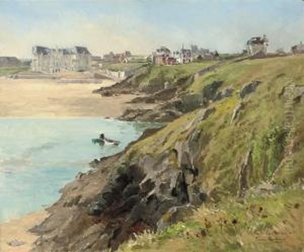 Pecheur Au Bord De La Mere, Saint Lumaire - view 1