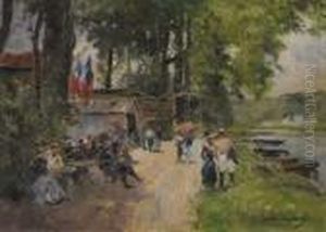 Guinguette En Bord De Marne