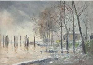Barges A Charleroi; And Un Estuaire by Pierre Vauthier