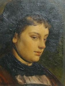 Portrait Of A Girl In Folk Costume