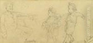 Figure Study. by Benjamin I Vautier
