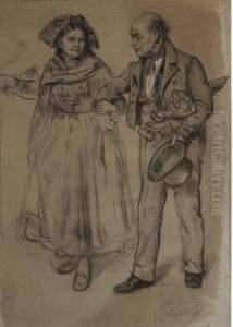 Der Gang Zur Ziviltrauung by Benjamin I Vautier