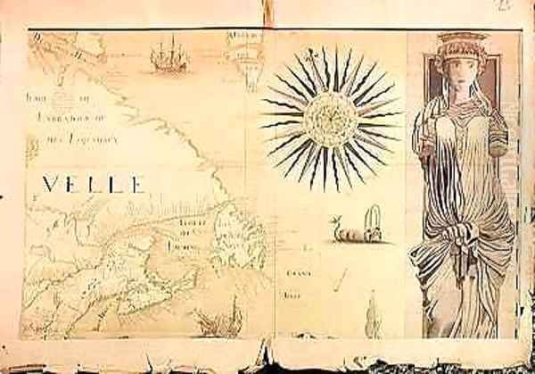 Map of Nouvelle France Canada 2 - view 1