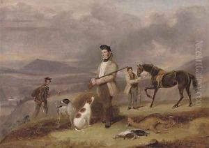 Mr Grant shooting near Rothes, on the Spey by James Forbes