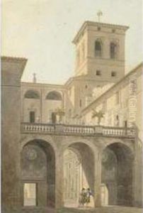 Vue D Une Villa. by Jean Lubin Vauzelle