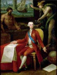 Portrait of Jose Monino the Count of Floridablanca by Gregorio Ferro
