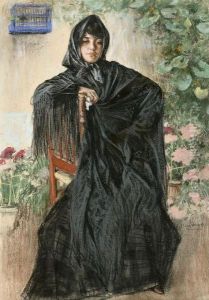Dama Sentada by Carlos Vazquez Ubeda