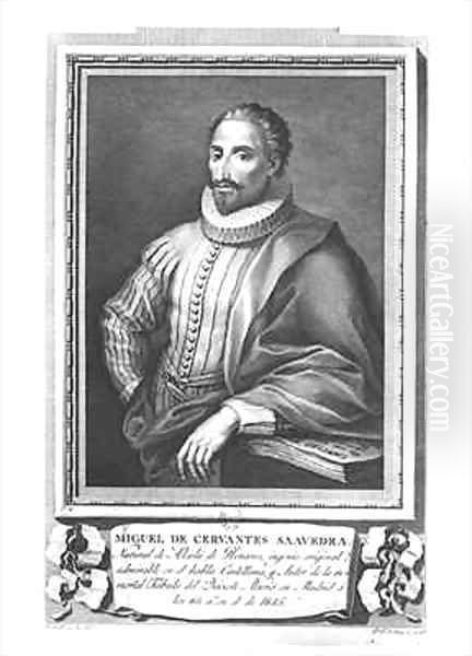 Portrait of Miguel de Cervantes Saavedra - view 1