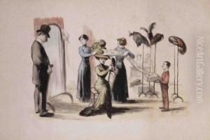 Chez La Modiste by Jean Veber