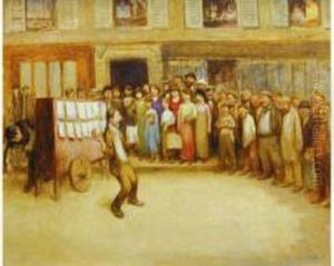 "le Chanteur De Rue" by Jean Veber