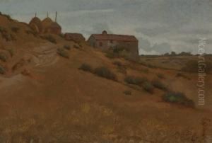 Between Perugia And Gubbio by Elihu Vedder