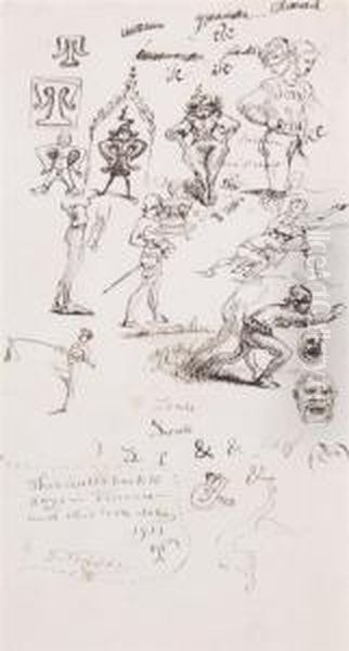Sheet Of Studies - view 1