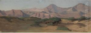 Between Perugia & Gubbia by Elihu Vedder