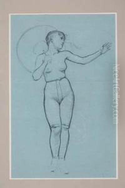 Female Nude With A Parasol - view 1