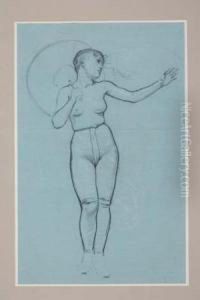 Female Nude With A Parasol Female Nude With A Parasol