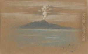 Mount Vesuvius by Elihu Vedder