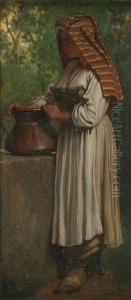 Maid At The Well by Elihu Vedder