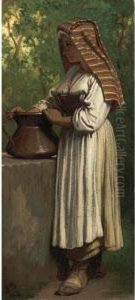 Saracinesca Girl by Elihu Vedder