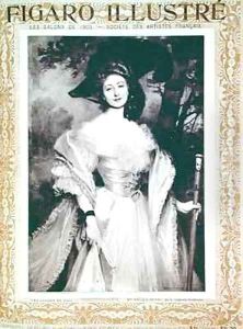 Cecile Sorel front cover of Figaro Illustre by Francois Flameng