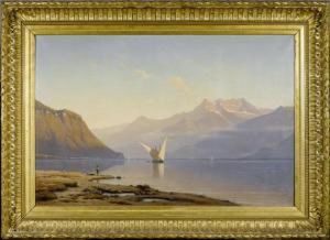 View Of The Lake Of Geneva And Of The Dents-du-midi Mountain