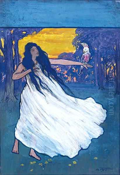 Girl with Galah - view 1