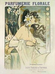 Poster advertising Parfumerie Florale Toulouse by Foache
