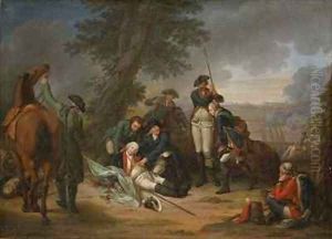 The Death of Field Marshal Schwerin at the Battle of Prague by Johann Christoph Frisch