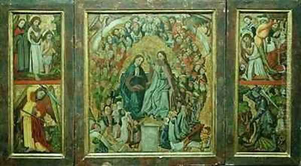 Coronation of the Virgin Baptism of Christ Death of St John the Baptist St George Slaying the Dragon - view 1