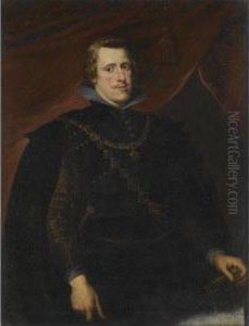 Portrait Of King Philip Iv Of Spain by Diego Rodriguez de Silva y Velazquez