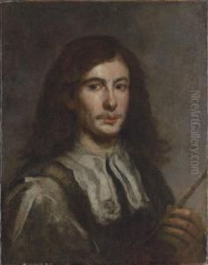 Portrait Of A Gentlemancollar, Holding A Flute