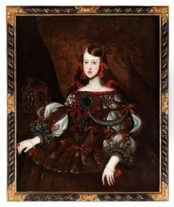 Margarita Teresa Av Spanien by Diego Rodriguez de Silva y Velazquez