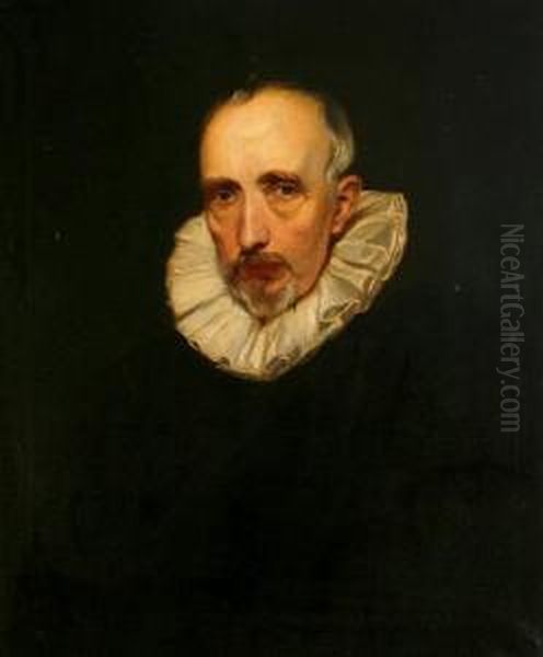 A Portrait Of A Gentleman In A White Ruffcollar - view 1
