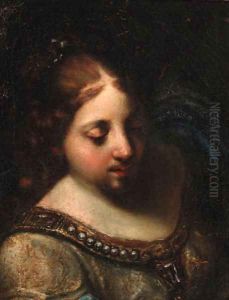 The head of a woman