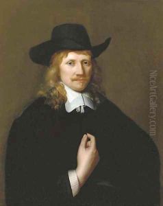 Portrait of a man, half-length, in a black costume Portrait of a man, half-length, in a black costume