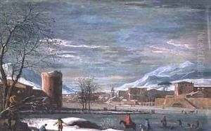 Winter Landscape by (attr.) Filippi, Paolo de
