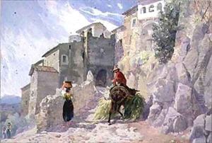 The Monastery of San Rocco Olevano by Alfred Downing Fripp