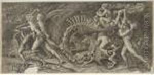 The Carcass (b.426) by Agostino dei Musi