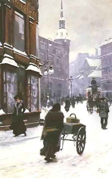 A Street Scene In Winter - view 1
