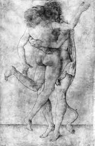 Hercules and Antaeus by Maso Finiguerra