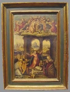 Adoration Of The Christ Child by Marcello Venusti