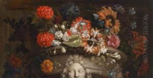 Blumen In Einer Vase by Caspar Pieter I Verbrugghen