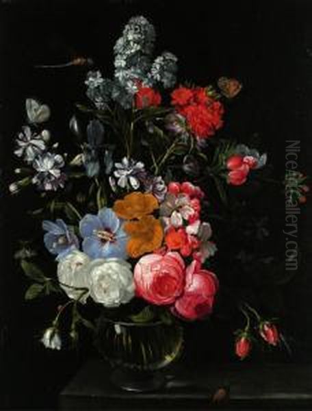 Bouquet Von Gartenblumen In Vase - view 1