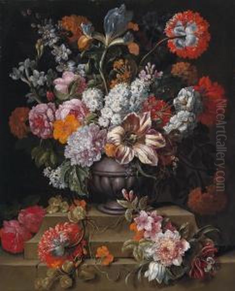 Fastosa Natura Morta Con Rose - view 1