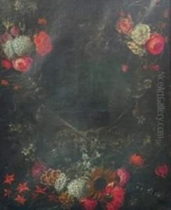 Feston De Fleurs by Gaspar-pieter The Younger Verbruggen